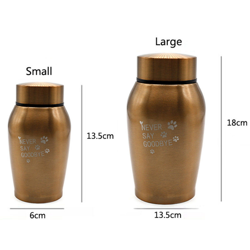 Custom nhôm CNC gia công phần kỷ niệm bình mèo chó đồ tang lễ kín thép không gỉ urn thú cưng